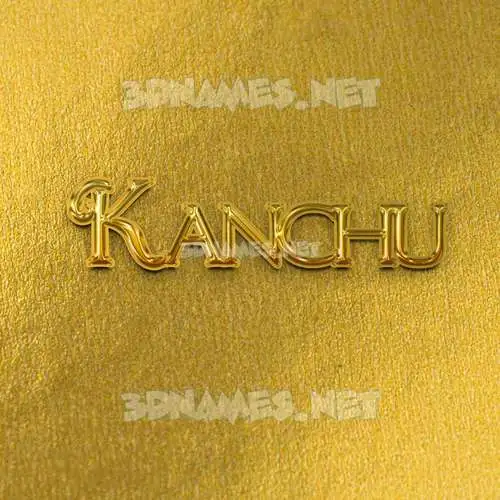 kanchu in All Gold style - 3D name wallpaper kanchu in All Gold style - 3D name wallpaper