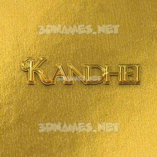 kandhei in All Gold style - 3D name wallpaper kandhei in All Gold style - 3D name wallpaper