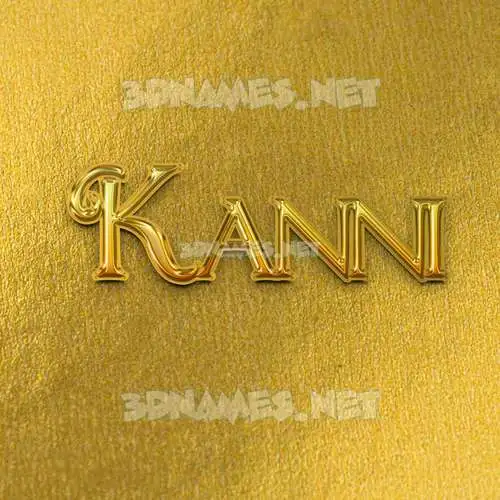 kanni in All Gold style - 3D name wallpaper kanni in All Gold style - 3D name wallpaper