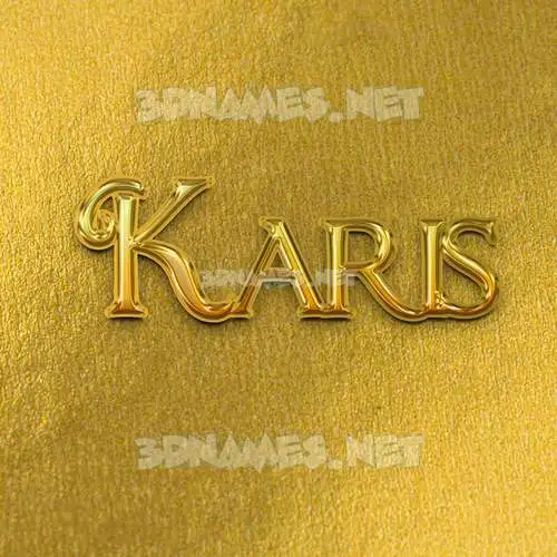 karis in All Gold style - 3D name wallpaper karis in All Gold style - 3D name wallpaper