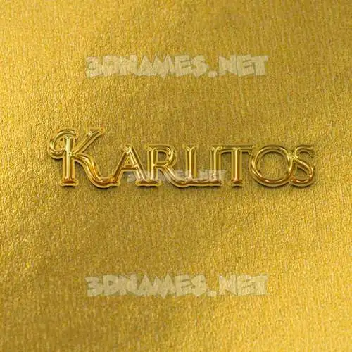 karlitos in All Gold style - 3D name wallpaper karlitos in All Gold style - 3D name wallpaper