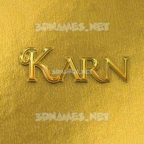 karn in All Gold style - 3D name wallpaper karn in All Gold style - 3D name wallpaper
