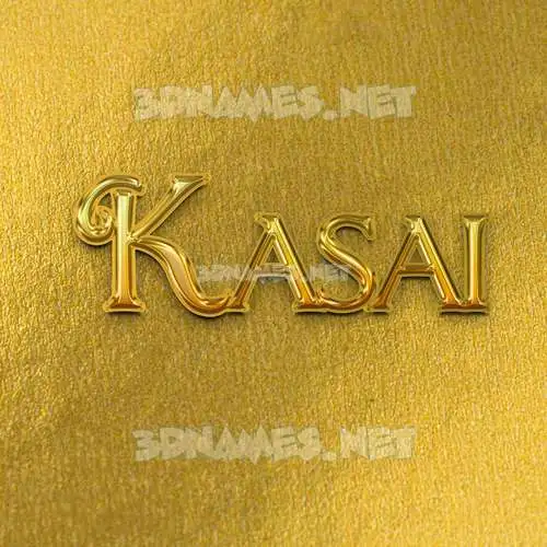 kasai in All Gold style - 3D name wallpaper kasai in All Gold style - 3D name wallpaper