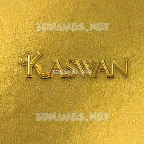 kaswan in All Gold style - 3D name wallpaper kaswan in All Gold style - 3D name wallpaper