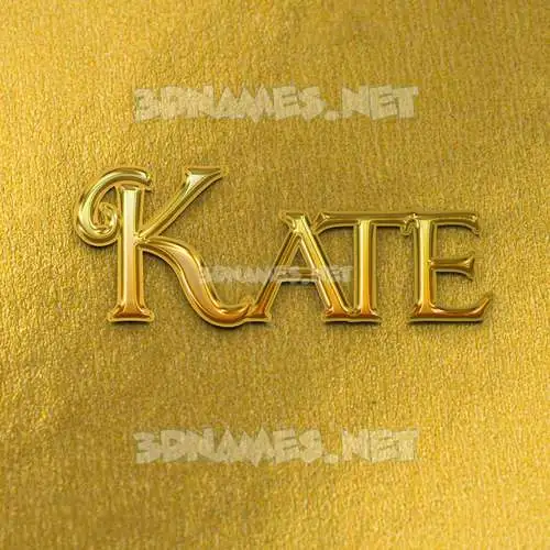 kate in All Gold style - 3D name wallpaper kate in All Gold style - 3D name wallpaper
