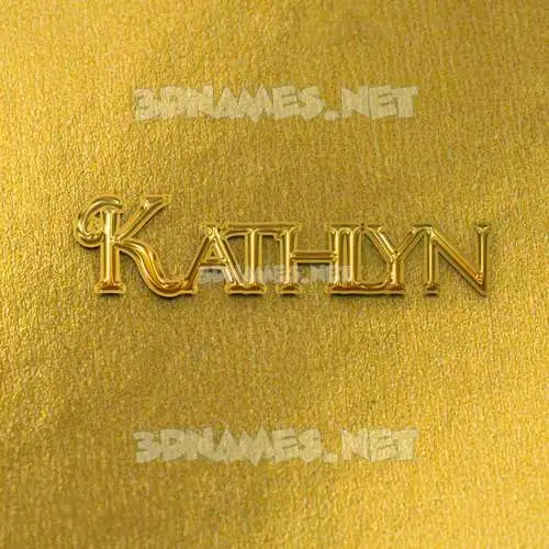 kathlyn in All Gold style - 3D name wallpaper kathlyn in All Gold style - 3D name wallpaper