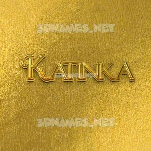 katinka in All Gold style - 3D name wallpaper katinka in All Gold style - 3D name wallpaper