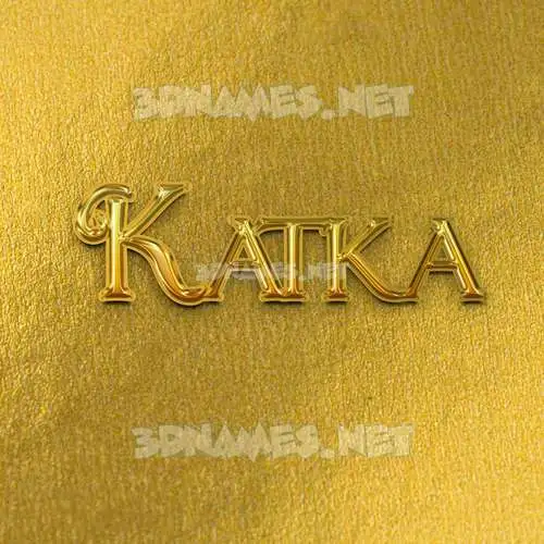 katka in All Gold style - 3D name wallpaper katka in All Gold style - 3D name wallpaper
