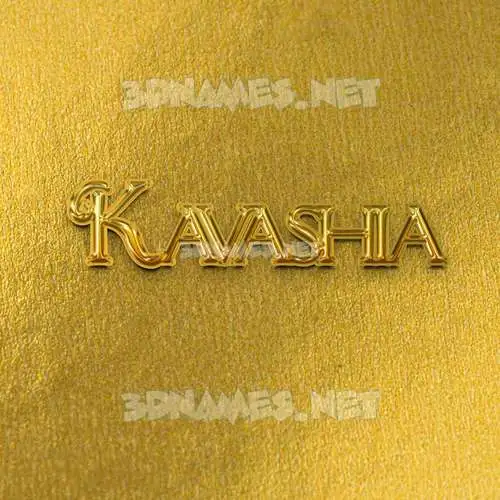 kavashia in All Gold style - 3D name wallpaper kavashia in All Gold style - 3D name wallpaper