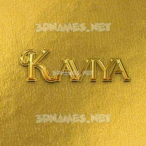 kaviya in All Gold style - 3D name wallpaper kaviya in All Gold style - 3D name wallpaper