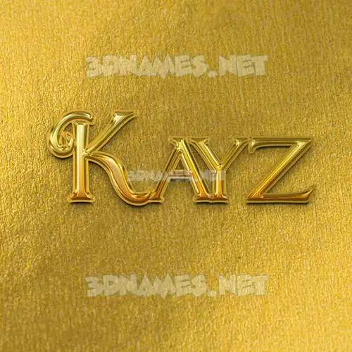 kayz in All Gold style - 3D name wallpaper kayz in All Gold style - 3D name wallpaper