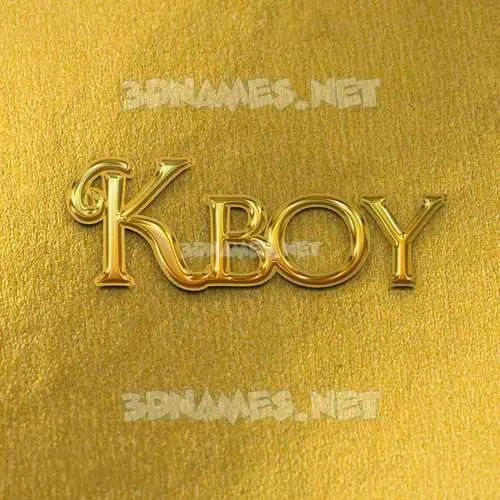 kboy in All Gold style - 3D name wallpaper kboy in All Gold style - 3D name wallpaper