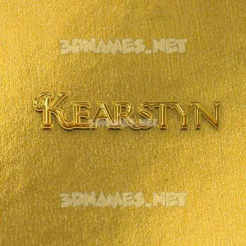kearstyn in All Gold style - 3D name wallpaper kearstyn in All Gold style - 3D name wallpaper