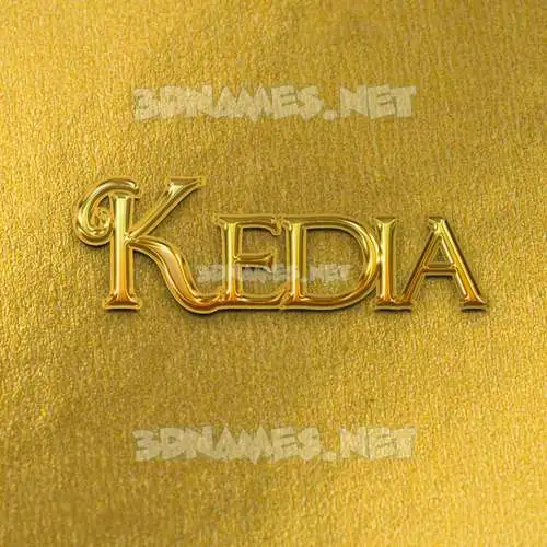 kedia in All Gold style - 3D name wallpaper kedia in All Gold style - 3D name wallpaper