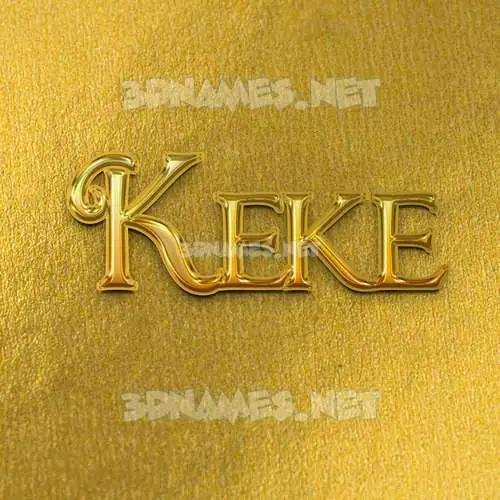 keke in All Gold style - 3D name wallpaper keke in All Gold style - 3D name wallpaper