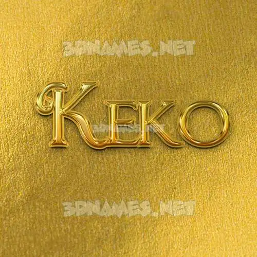 keko in All Gold style - 3D name wallpaper keko in All Gold style - 3D name wallpaper