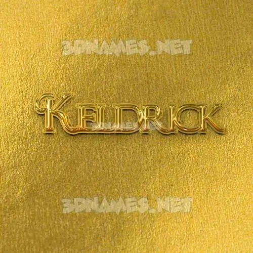 keldrick in All Gold style - 3D name wallpaper keldrick in All Gold style - 3D name wallpaper
