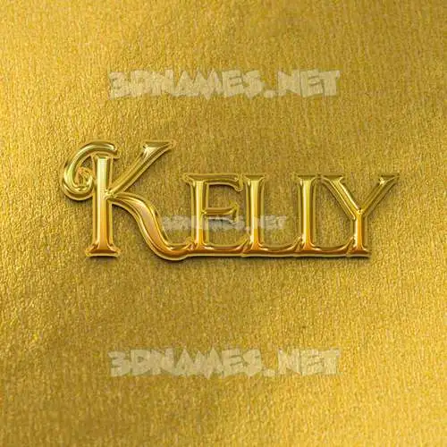 kelly in All Gold style - 3D name wallpaper kelly in All Gold style - 3D name wallpaper