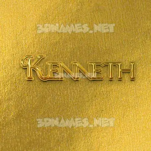 kenneth in All Gold style - 3D name wallpaper kenneth in All Gold style - 3D name wallpaper