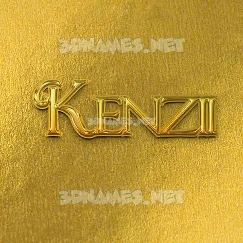 kenzii in All Gold style - 3D name wallpaper kenzii in All Gold style - 3D name wallpaper