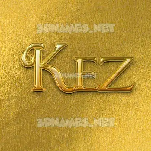 kez in All Gold style - 3D name wallpaper kez in All Gold style - 3D name wallpaper