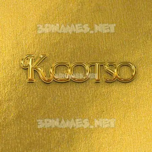 kgotso in All Gold style - 3D name wallpaper kgotso in All Gold style - 3D name wallpaper