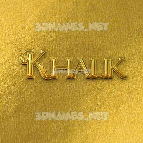 khalik in All Gold style - 3D name wallpaper khalik in All Gold style - 3D name wallpaper