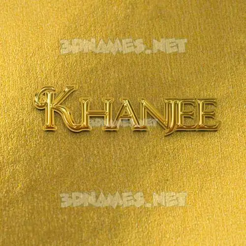 khanjee in All Gold style - 3D name wallpaper khanjee in All Gold style - 3D name wallpaper