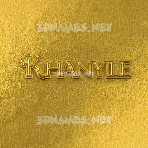 khanyile in All Gold style - 3D name wallpaper khanyile in All Gold style - 3D name wallpaper