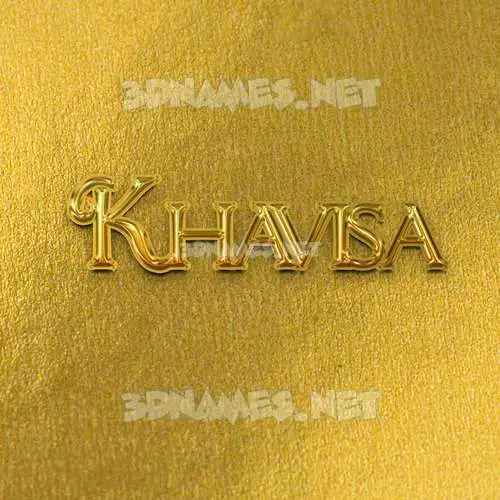 khavisa in All Gold style - 3D name wallpaper khavisa in All Gold style - 3D name wallpaper