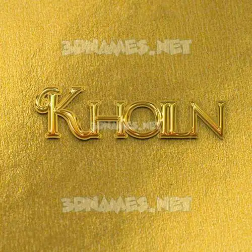 khoiln in All Gold style - 3D name wallpaper khoiln in All Gold style - 3D name wallpaper