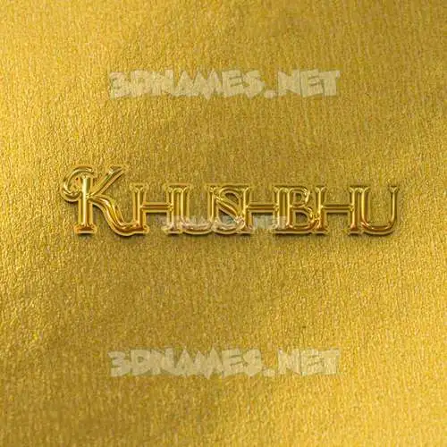 khushbhu in All Gold style - 3D name wallpaper khushbhu in All Gold style - 3D name wallpaper