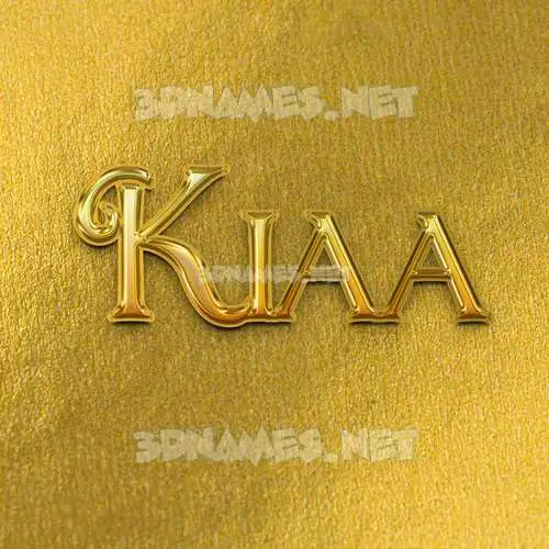 kiaa in All Gold style - 3D name wallpaper kiaa in All Gold style - 3D name wallpaper