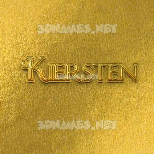 kiersten in All Gold style - 3D name wallpaper kiersten in All Gold style - 3D name wallpaper
