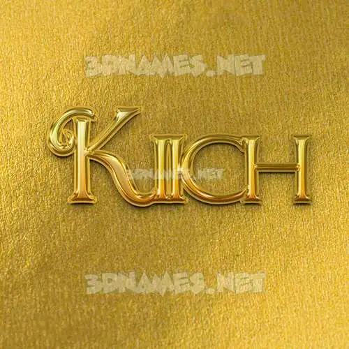 kiich in All Gold style - 3D name wallpaper kiich in All Gold style - 3D name wallpaper