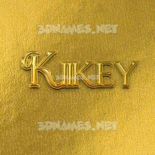 kiikey in All Gold style - 3D name wallpaper kiikey in All Gold style - 3D name wallpaper