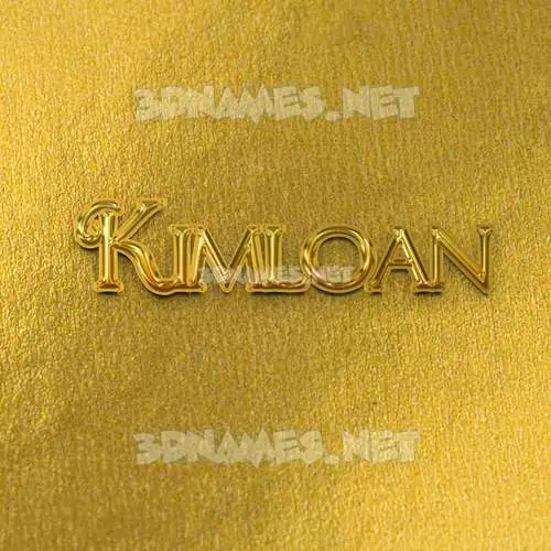 kimloan in All Gold style - 3D name wallpaper kimloan in All Gold style - 3D name wallpaper