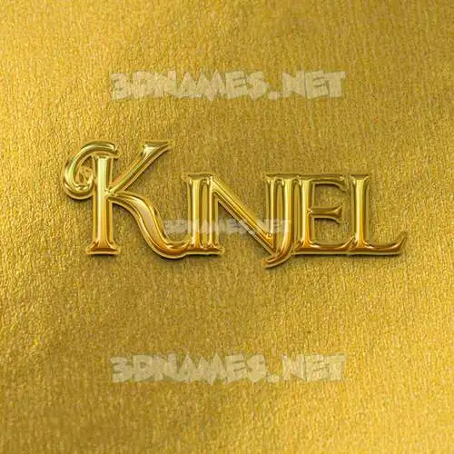 kinjel in All Gold style - 3D name wallpaper kinjel in All Gold style - 3D name wallpaper