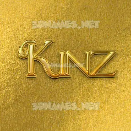 kinz in All Gold style - 3D name wallpaper kinz in All Gold style - 3D name wallpaper