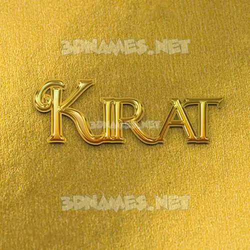 kirat in All Gold style - 3D name wallpaper kirat in All Gold style - 3D name wallpaper