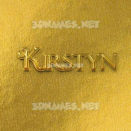 kirstyn in All Gold style - 3D name wallpaper kirstyn in All Gold style - 3D name wallpaper