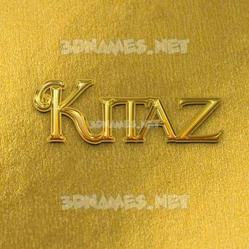kitaz in All Gold style - 3D name wallpaper kitaz in All Gold style - 3D name wallpaper