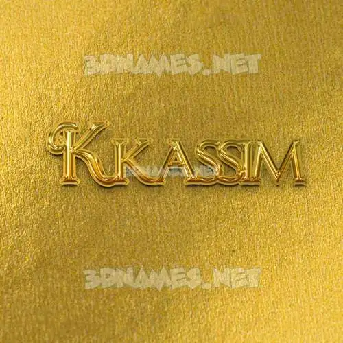kkassim in All Gold style - 3D name wallpaper kkassim in All Gold style - 3D name wallpaper