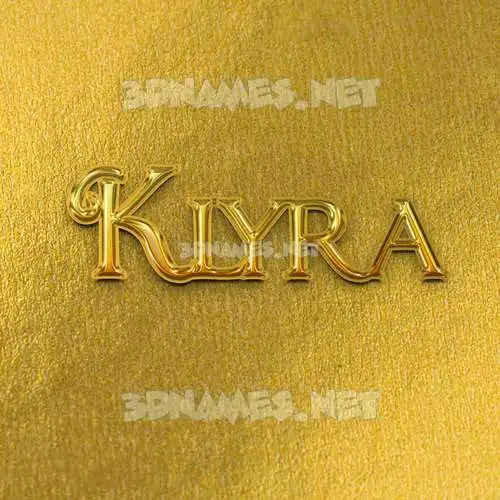 klyra in All Gold style - 3D name wallpaper klyra in All Gold style - 3D name wallpaper
