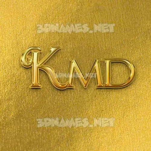 kmd in All Gold style - 3D name wallpaper kmd in All Gold style - 3D name wallpaper