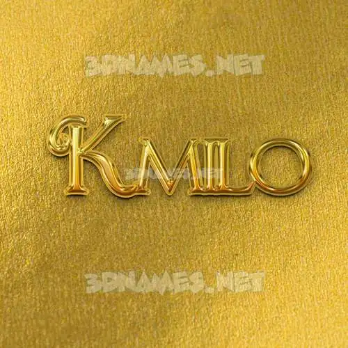 kmilo in All Gold style - 3D name wallpaper kmilo in All Gold style - 3D name wallpaper