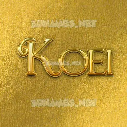 koei in All Gold style - 3D name wallpaper koei in All Gold style - 3D name wallpaper