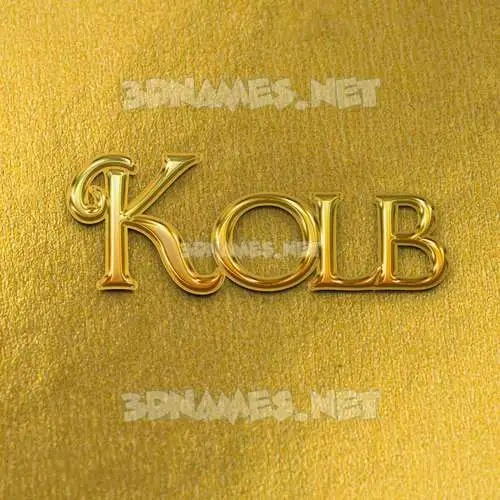 kolb in All Gold style - 3D name wallpaper kolb in All Gold style - 3D name wallpaper