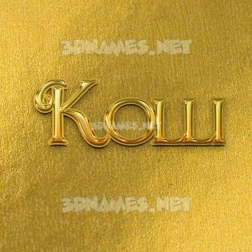 kolli in All Gold style - 3D name wallpaper kolli in All Gold style - 3D name wallpaper