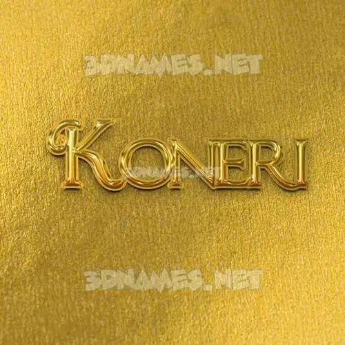 koneri in All Gold style - 3D name wallpaper koneri in All Gold style - 3D name wallpaper